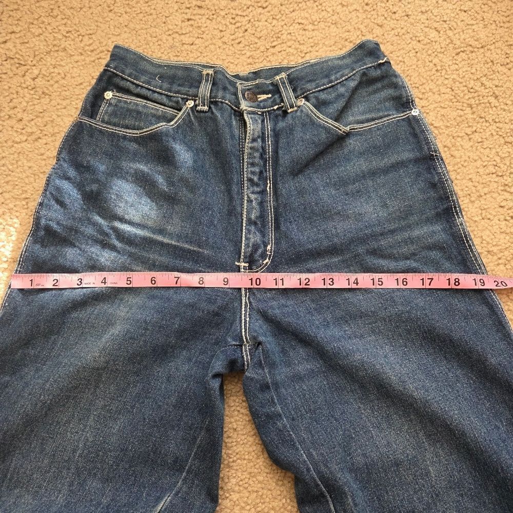 Lawman VTG Western Womens Wide Leg Jeans Tall Size 26 x 35 Tagged 32 Long Flare - Picture 11 of 11